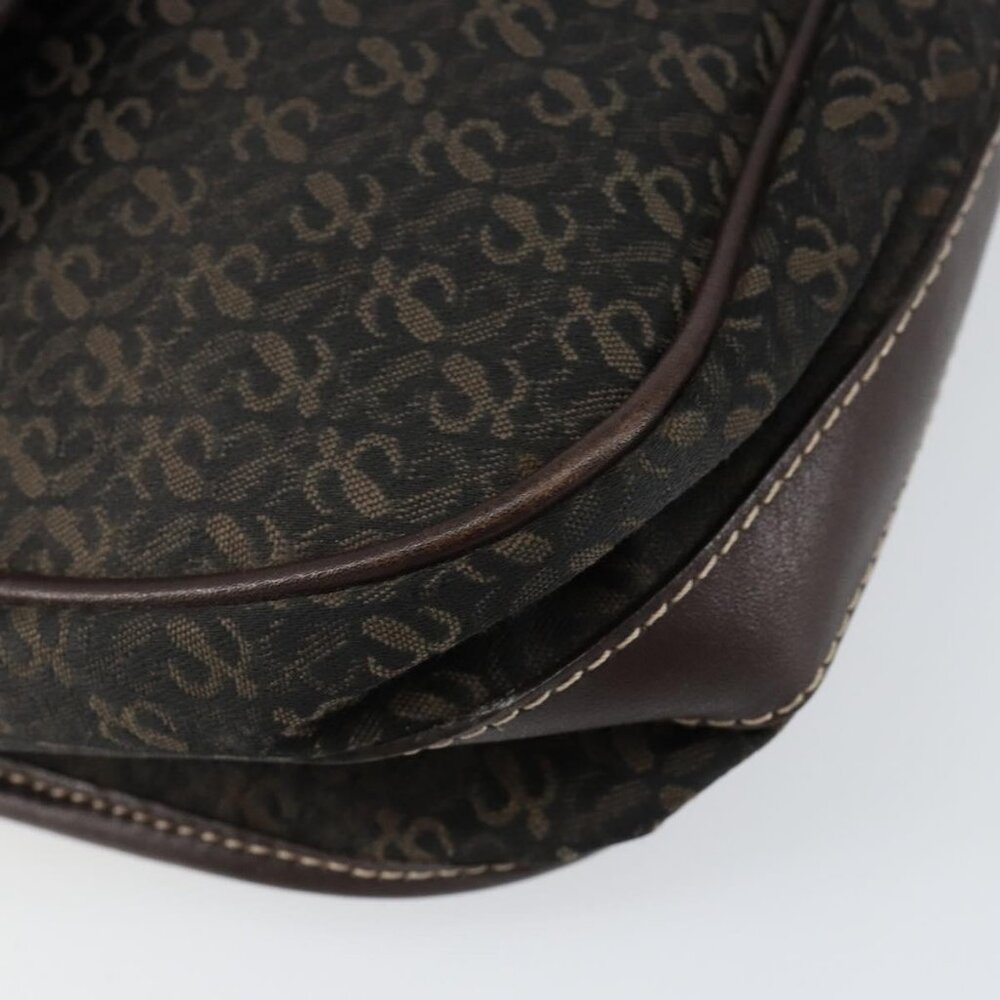 Authentic LOEWE Anagram Shoulder Bag Canvas Brown Gold - Picture 6 of 16